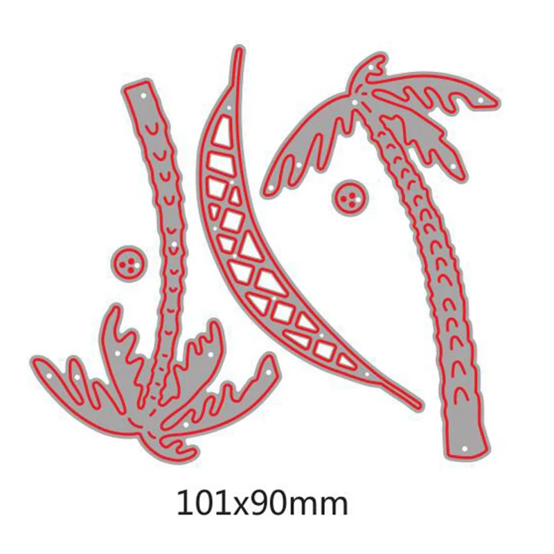 Hammock Coconut Sets Metal Cutting Dies Stencils For DIY Scrapbooking Decorative Embossing Suit Paper Cards Die Cutting Template