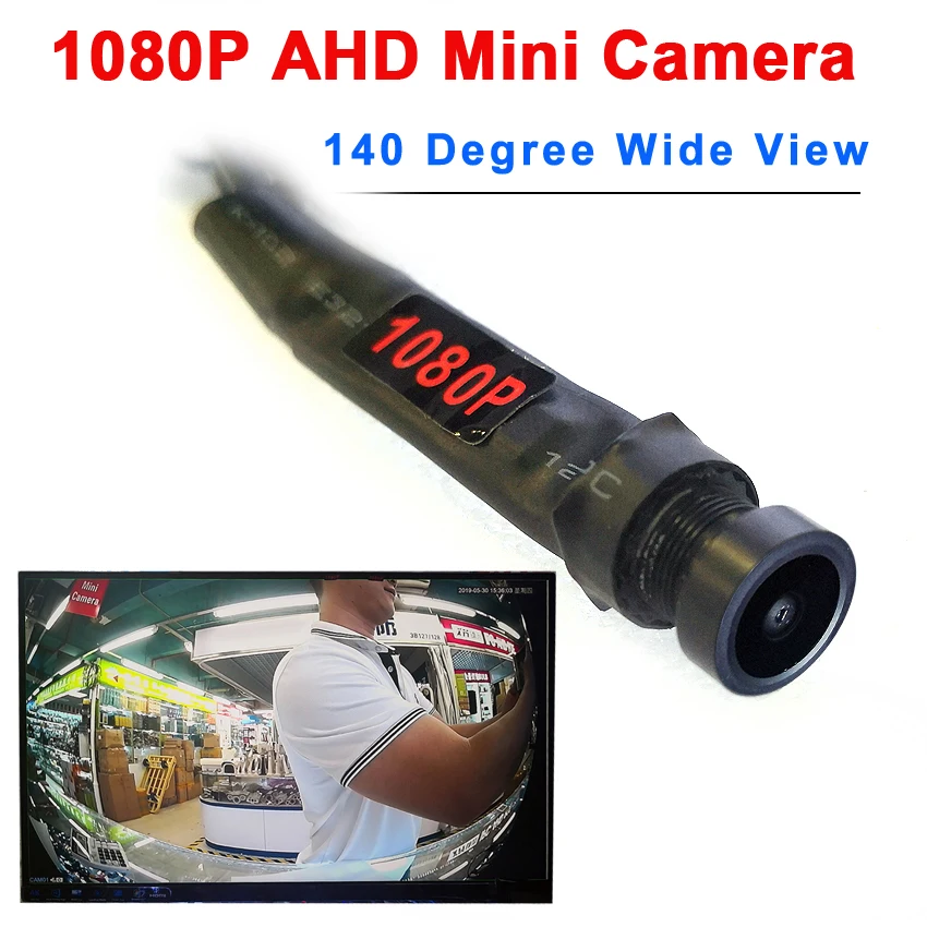 1080P AHD 140-градусная широкоформатная аудио микро мини-камера для ahd dvr системы