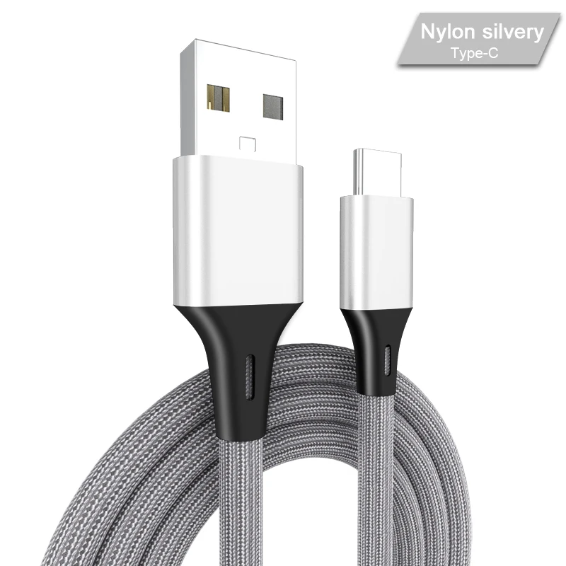 Кабель Micro USB 2.4A, кабели для быстрой магнитной зарядки и передачи данных, нейлоновый шнур синхронизации для iphone x xr, кабель Micro Usb типа c для Android