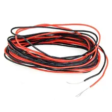 WSFS Горячая 2x3 м 26 Калибр AWG силиконовый резиновый провод кабель красный черный гибкий