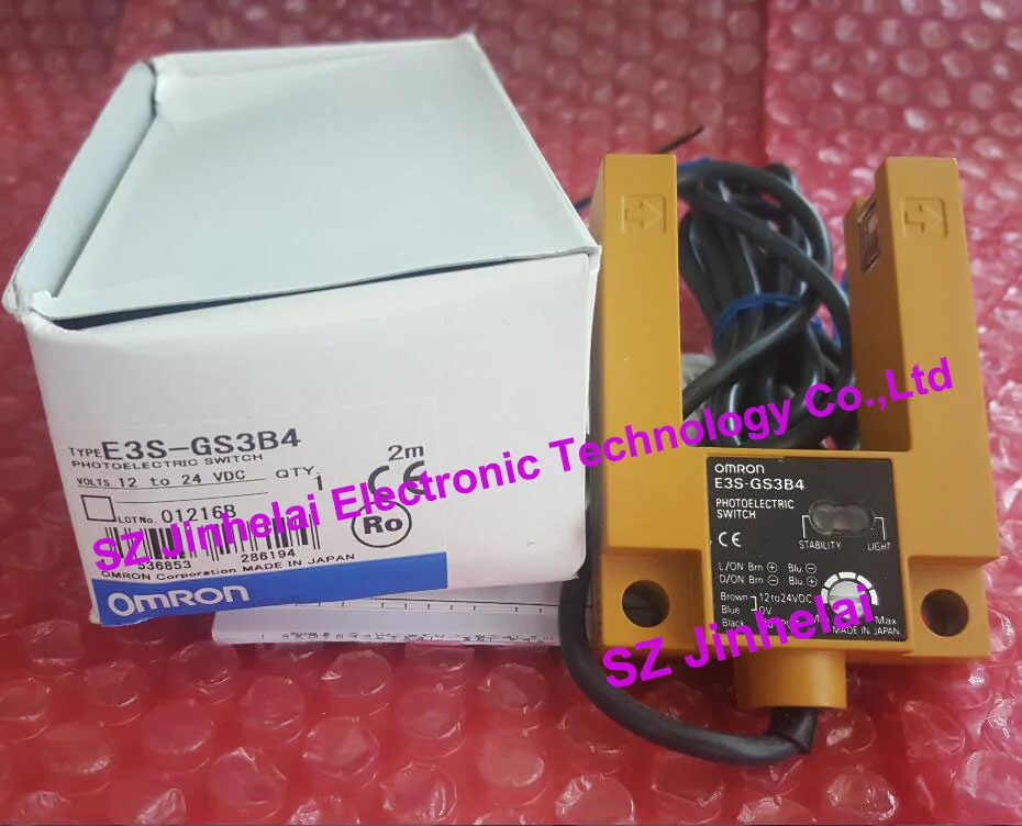 100%Authentic original E3S-GS3B4 OMRON Photoelectric switch 12-24VDC 2M PNP 100%Authentic original E3S-GS3B4 OMRON Photoelectric switch 12-24VDC 2M PNP