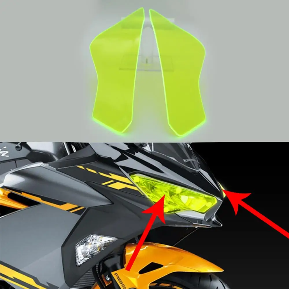 

Motorcycle Acrylic Headlight LED Light Cover Screen Lens Protector For KAWASAKI NINJA400 NINJA250 NINJA 400 250 2018 accessories