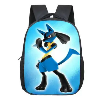 

Anime Pokemon Backpack Pocket Monster School Bag Ash Ketchum/Pikachu School Backpacks Girls Boys Toddler Bag Kids Book Bags