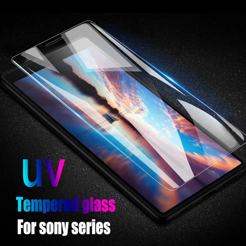 

10D Full Glue Tempered Glass for SONY Xperia 10 10 PLUS XZ XZ2 Premium Full Cover UV Glass for XZ1 XZ2 XZ3 X10+ Screen Protector