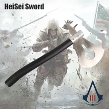 Cosplay Assassin’s Creed III Game Connor Indian Axe Carbon Steel Real Weapon