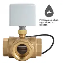 AC 220V valvula T тип латунный шаровой клапан отторизованный шаровой клапан 3 ходовой 3 провода электрический клапан DN40 G1-1/" valvula соленоид