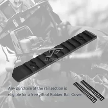 ACI 11-Slot 11 Slot M-LOK/MLOK Rail CNC легкий(черный/красный/коричневый/серебристый) купить один получить 2 шт Крышка рельса