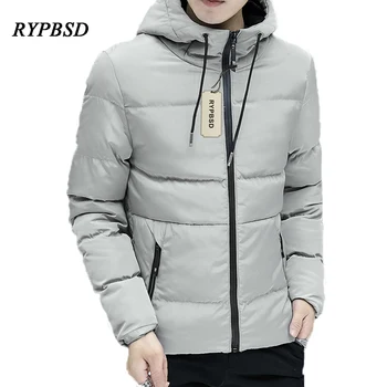 

New Men's Jackets Winter Men Padded Jacket Coat High-quality Hood Thick Padded Jacket Zipper Leisure Coats Men Parka Outwear