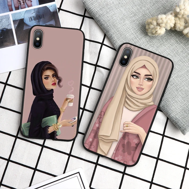 Мусульманские исламские глаза для девочек арабский хиджаб чехол iPhone 11 Pro XS Max XR X SE