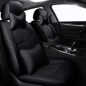 

( Front + Rear ) Cowhide Special Leather car seat covers For Ford mondeo Focus 2 3 Fiesta mondeo Edge Explorer Taurus S-MAX car