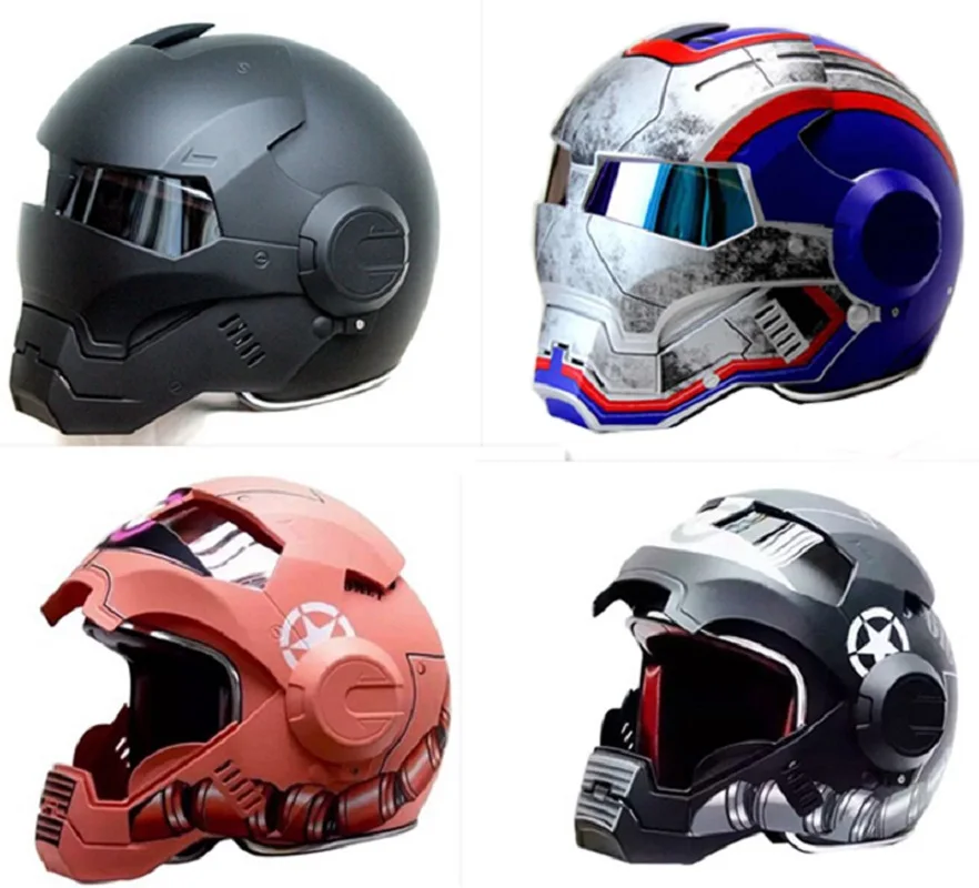 Masei War Machine Gray Mens womens IRONMAN Iron Man helmet motorcycle