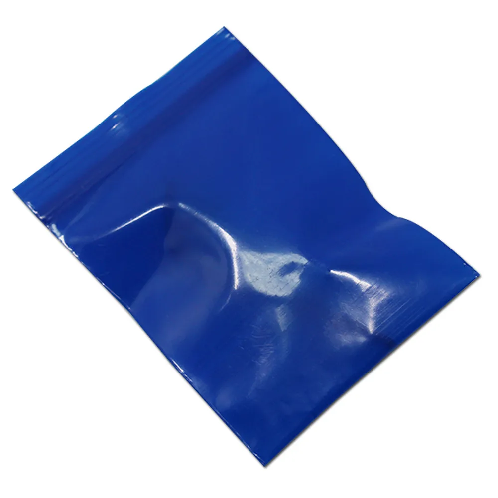 600pcs/Lot Blue Zip Lock Small Crafts Package Bag For Jewelry Boutiques