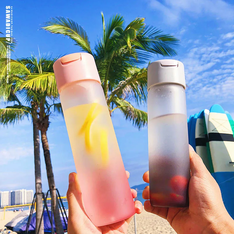 

My Bottle Glass 420ML PC Water Bottles For Water Transparent Or Frosted Heat Resistant Leakproof Color Travel Custom Bottle