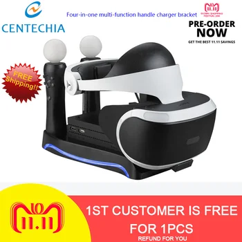 

Game Stand for PS4 Controller Charging Dock Station for PlayStation Stand Holder with LED Indicator for VR PS Move Game Pad