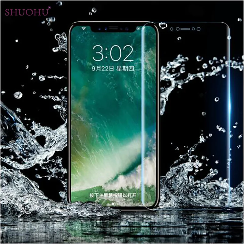 KLOVRRD For iPhoneX Lightweight Bubble free Reusable Hydrogel Soft 3D