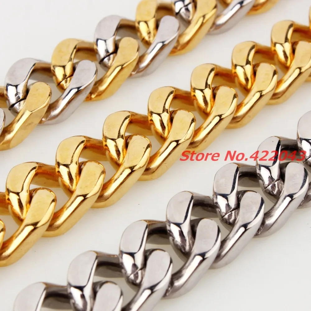 Charm Design mens font b Jewelry b font 15mm Top Quality 316L Stainless Steel Silver font