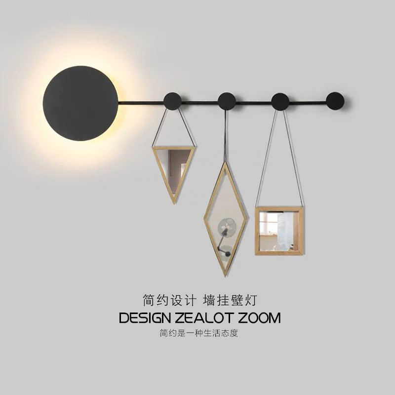 

New Postmodern simple creative wall light led bedroom bedside decoration Nordic designer living room corridor hotel wall lamps