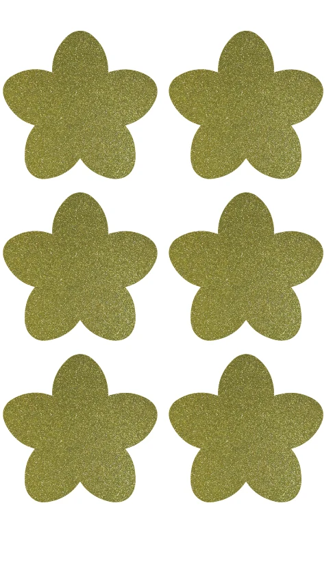 

3.8x3.6cm Cherry Blossom gold glitter sticker label