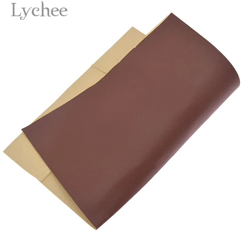 Lychee Life 21x29 см A4 цветные накладные ткани из искусственной кожи самоклеющиеся синтетические кожаные DIY материал патч для сумок одежды - Цвет: 3