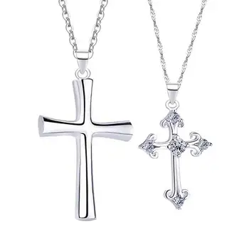 

New Couple Necklace Custom Cross Pendant