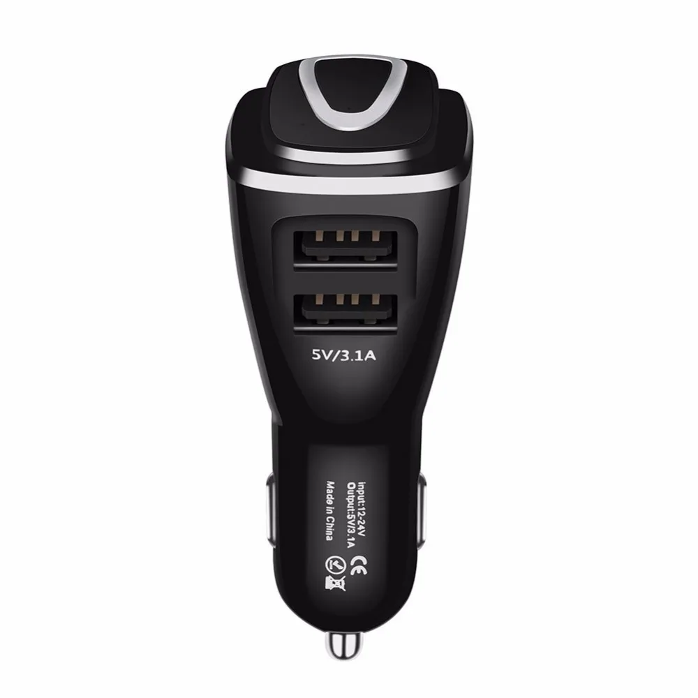 Dual USB Car Charger Wireless Portable Bluetooth 4.1 Car Adapter with