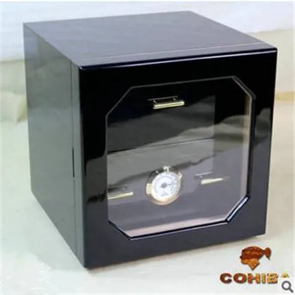 COHIBA Nero cigar sacchetto di Presidente di piccolo tre-tier piano dipinto lubinski di Cedro humidor cigar box contenitori tavolo di Umidità