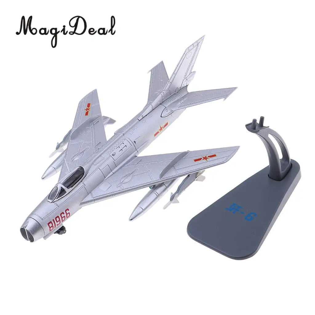 MagiDeal J-6/F-6 Farmer Aircraft - 1/72 Scale Diecast Model with METAL DISPLAY STAND