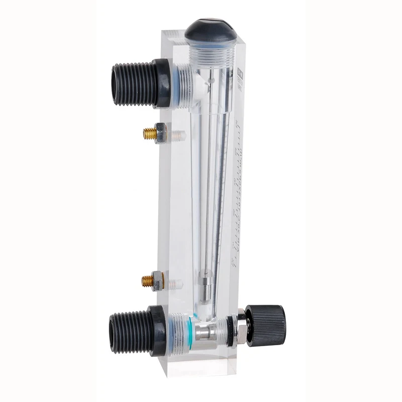 PMMA Жидкостный расходомер Расходомер воды панель ротаметр с регулирующим клапаном LZM-15T 0,2-2LPM 0,2-3LPM 0,5-4LPM 1-7LPM 10-100L/H