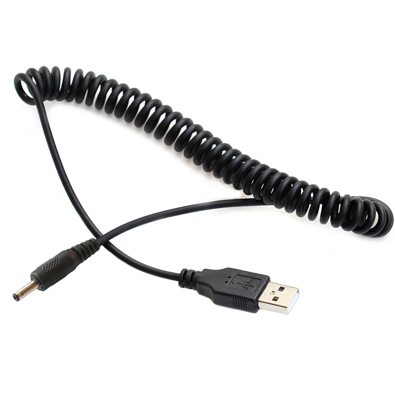 USB до 3,5 мм/2,1 мм 5 вольт DC баррель Джек Выдвижной зарядный кабель питания для современных устройств через USB разъем