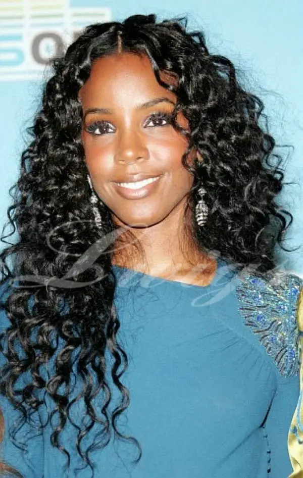 weave hairstyles with part in the middle