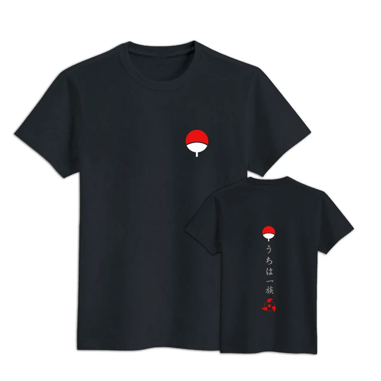 

15Colors Naruto Shippuuden Uchiha Clan Sharingan Printed T-shirt Cosplay Costume Daily Casual Short Sleeve Cotton Tee Shirts