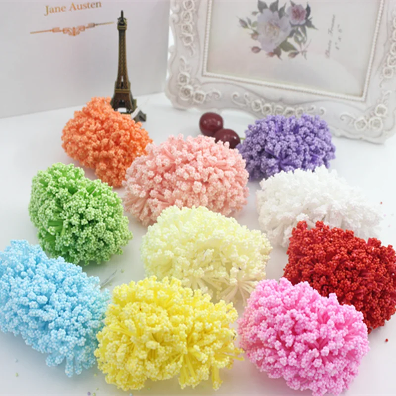 

12pcs Foam Baby's breath Artificial Flower For Wedding Home Party Decoration DIY Scrapbooking Decorative Wreath Fake Flower