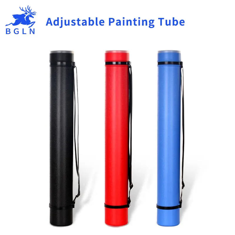 

Bgln 3Colors Square Drawing Tube Adjustable Portable Drawing Large Capacity Strong Poster Tube For Artist Painting Art Supplies