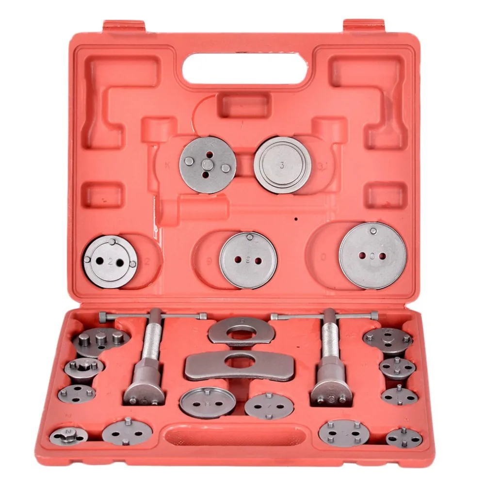 

22pcs/21pcs/18pcs Universal Disc Brake Caliper Piston Pad Car Rewind Wind Back Auto Repair Tool Kit for Cars Brake Pad Tool