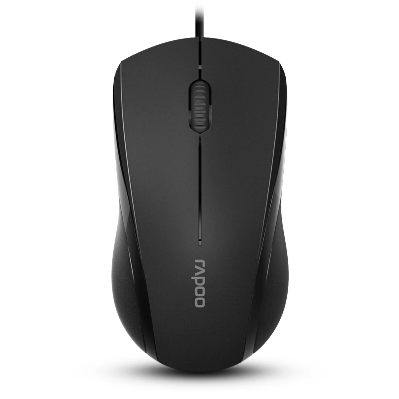 Rapoo N1600 оригинальная оптическая проводная мышь с 1000 dpi USB Бесшумная прочная