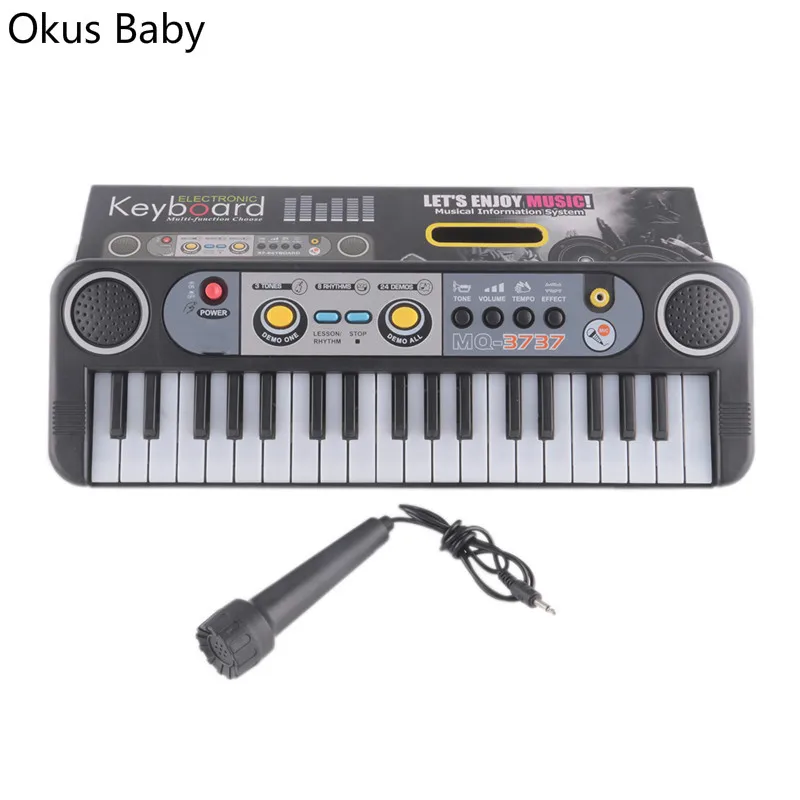 Docooler 37 Keys Multifunctional Mini Electronic Keyboard Music Toy with Microphone Educational Electone Gift for Children Kids Babies Beginners Docooler 37 Keys Multifunctional Mini Electronic Keyboard Music Toy with Microphone Educational Electone Gift for Children Kids Babies Beginners