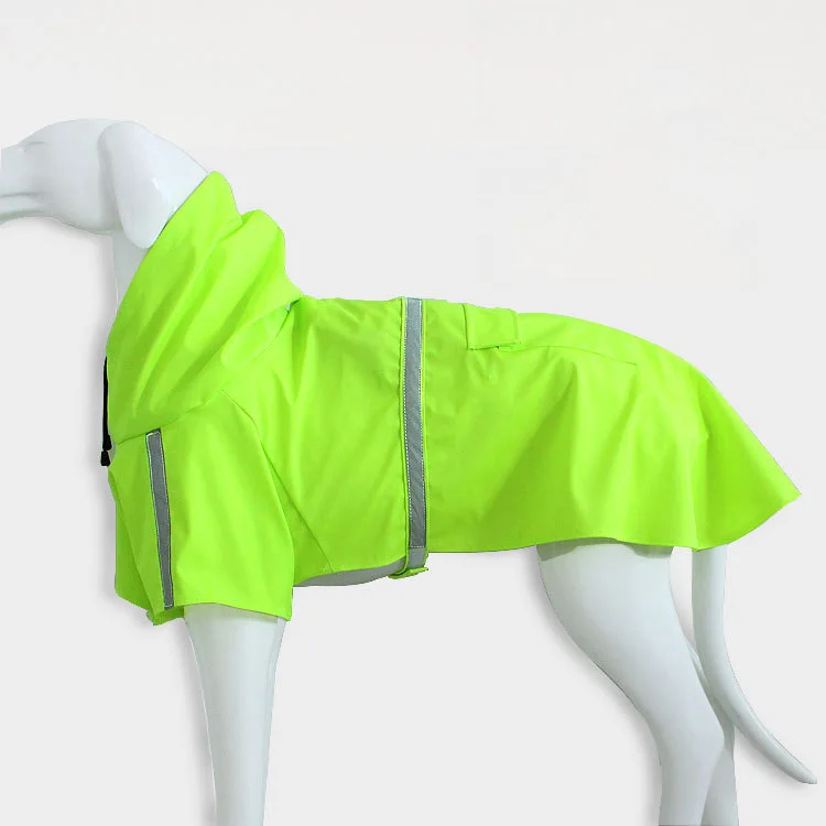 Супер большая собака зима дождевик Lage собака дождевик ПУ водонепроницаемая одежда для золотого ретривера Хаски Бигль Щенок верхняя одежда - Цвет: Green