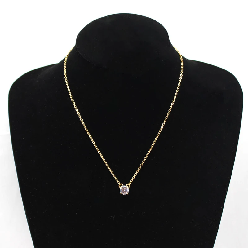 SUMENG Shiny Zircon Invisible Transparent thin Line Simple choker Necklace women Jewelry collana Kolye Bijoux Collares collier