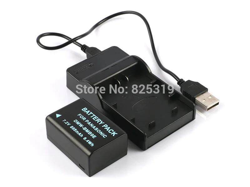 

Li-ion DMW-BMB9 BMB9GK Rechargeable Battery Pack Camera Batteries + Charger for Panasonic DMC-FZ47 DMC-FZ48 DMC-FZ60 DMC-FZ62