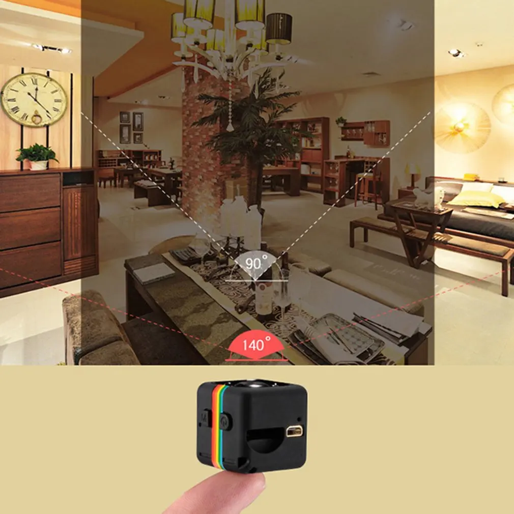 SQ11 портативная мини-камера 1080P HD видеокамера литиевая батарея диктофон Спортивная DV камера Поддержка TF карты tv OUT