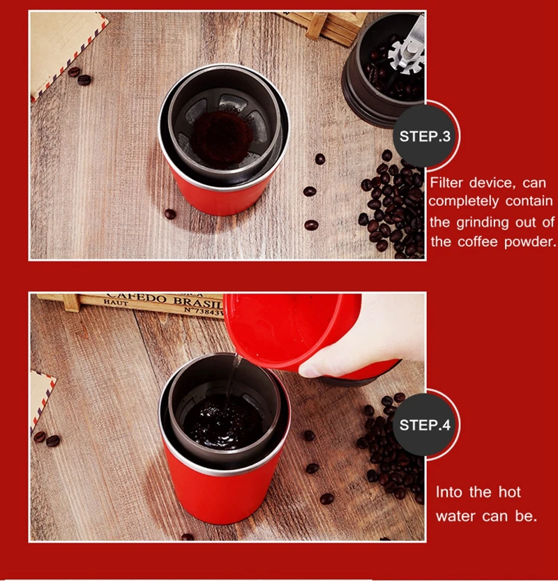 JIQI ручная кофемолка ручное давление портативный эспрессо Мини Путешествия черный кофе пресс машина Бутылка горшок