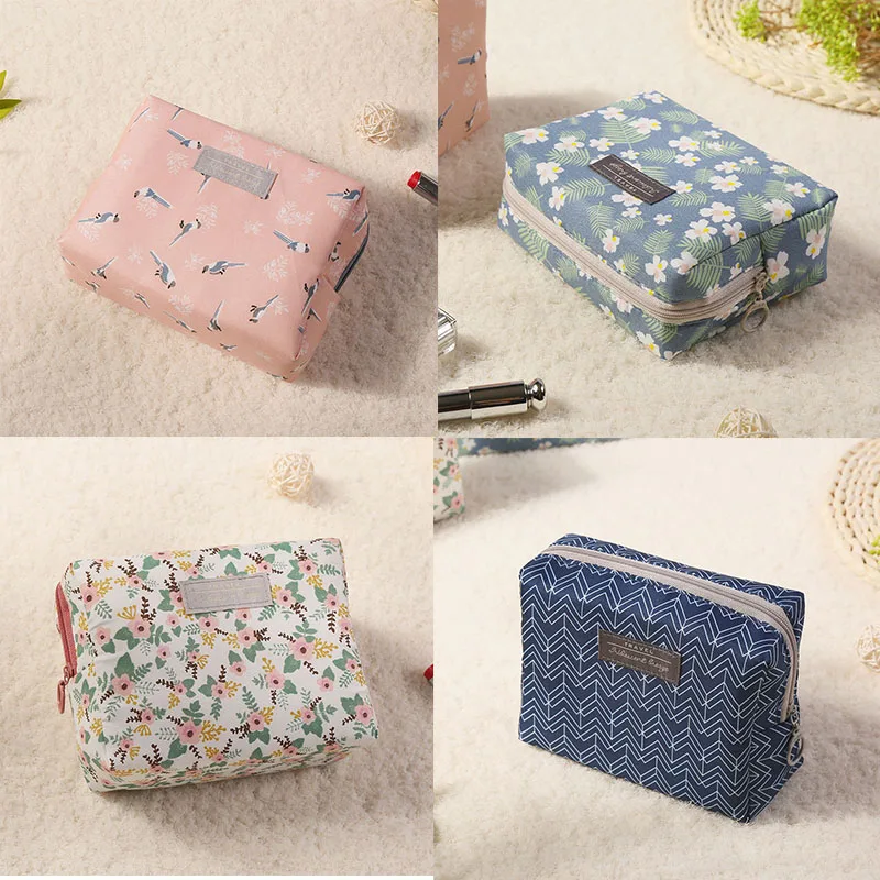 Mini Cute Cosmetic Storage Bag Travel Wash Bag Waterproof Fashion Cotton Cosmetic Bag