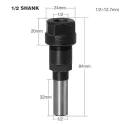 1/2 ''1/4'' 8 мм 1 шт. Замена высокой жесткости запасная принадлежность удлинитель маршрутизатор бит цанга Для гравировальной машины