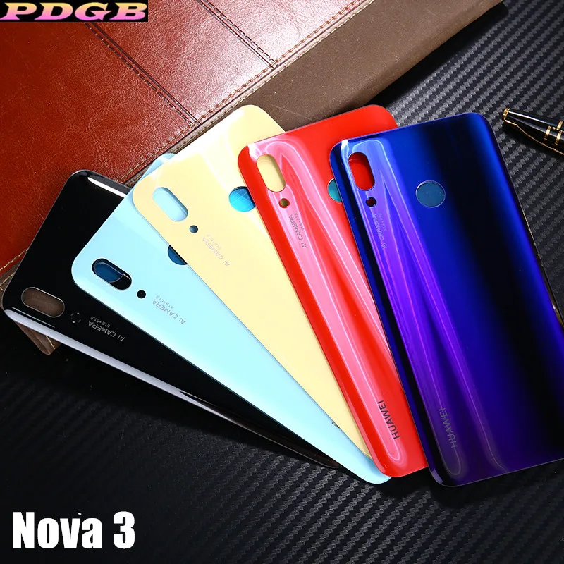 Оригинальная Крышка батарейного отсека для Huawei Nova 3 чехол Nova3 Роскошная задняя