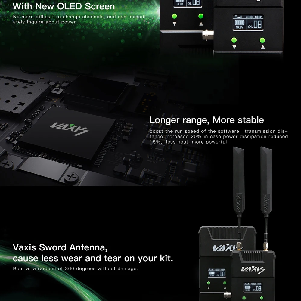 VAXIS 500ft + 200M SDI HDMI 3G 1080P Аудио/Видео камера HD передатчик и приемник монитор клетка