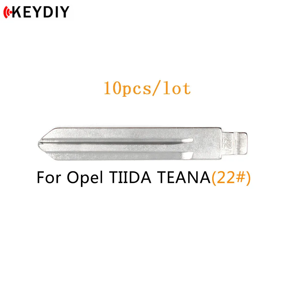 

KEYDIY 10 pcs/lot Metal Blank Uncut Flip KD/VVDI/JMD Remote Key Blade Type Remote Number #22 for Nissan/Opel NSN14 Blade