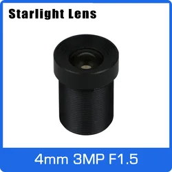 별빛 렌즈, 소니 IMX290, 291, 307/327, 저조도 CCTV, AHD 카메라, IP 카메라, 3MP, 4mm 고정 조리개, F1.5, 무료 배송