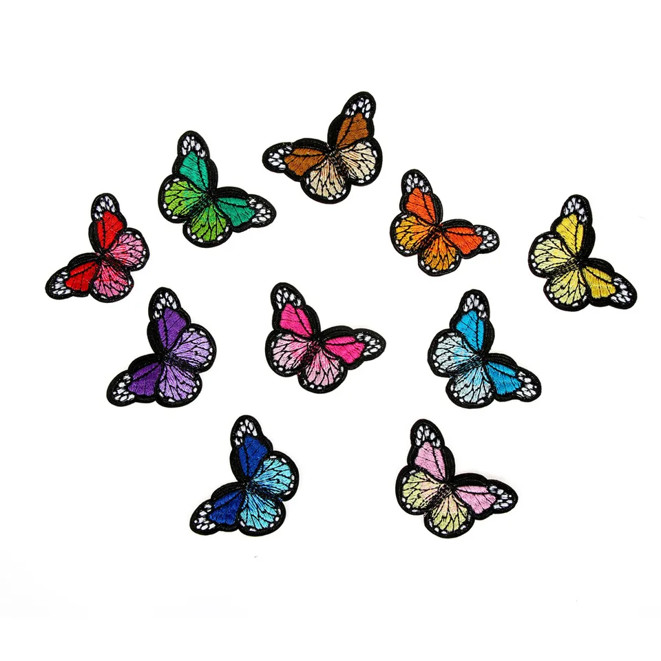 1/10 Embroidery Butterfly Sew Iron On Patch Badge Embroidere Fabric Applique DIY 1/10 Embroidery Butterfly Sew Iron On Patch Badge Embroidere Fabric Applique DIY