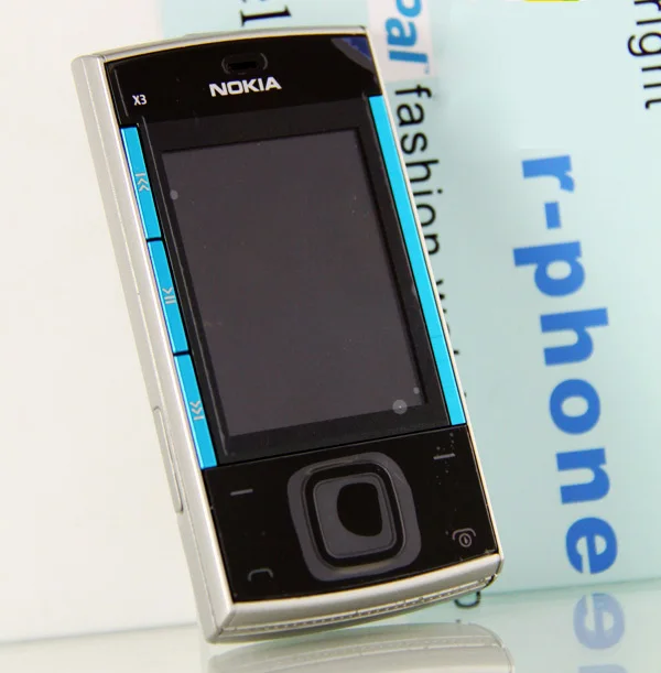 Оригинальный Nokia X3 мобильный телефон Bluetooth 3.2MP MP3 плеер 00 слайдер разблокирован и