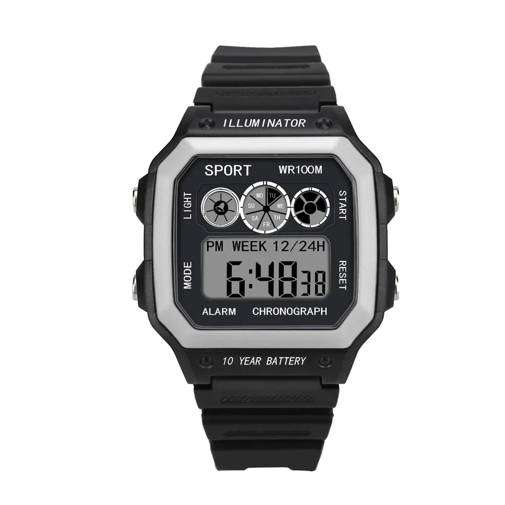relogio masculino 2018 Watches Men Watch Electronic Digital Display Retro Style Clock Men Relogio Male reloj hombre Mens Watch -